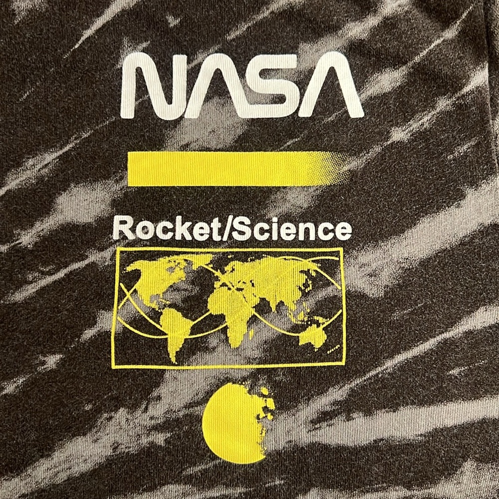 Hyper Space NASA Black/Gray Tie-Dyed Shirt Sz.M